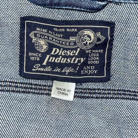 Diésel blue denim Jean jacket size S NWOT - Picture 4 of 9